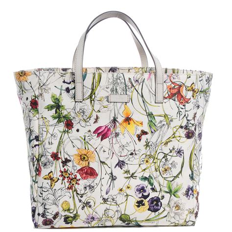 gucci tote floral bag